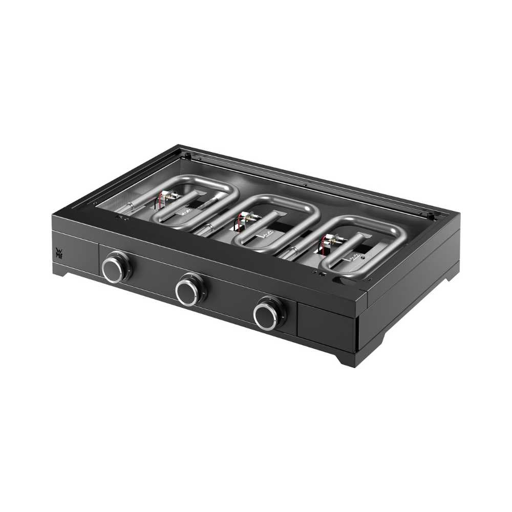 WMF Plancha-Set 🔥 Gas-Grillplatte mit Deckel & Schutzhaube (75 cm, gasbetrieben)