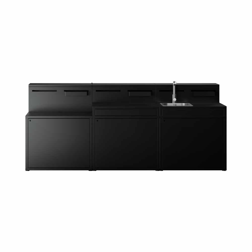 WMF Outdoor-Küche DIE FUNKTIONELLE 270 cm Außenküche Küchenmodul