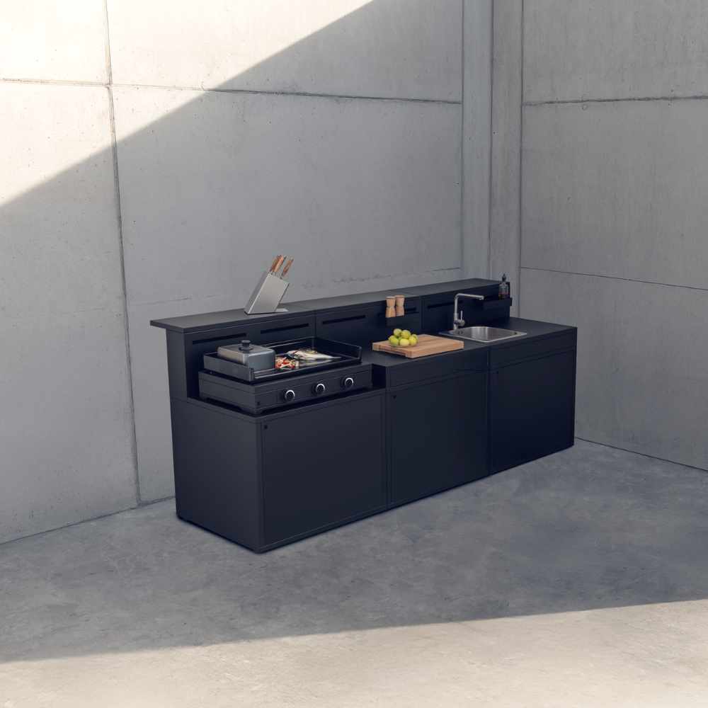 WMF Outdoor-Küche DIE FUNKTIONELLE 270 cm Außenküche Küchenmodul