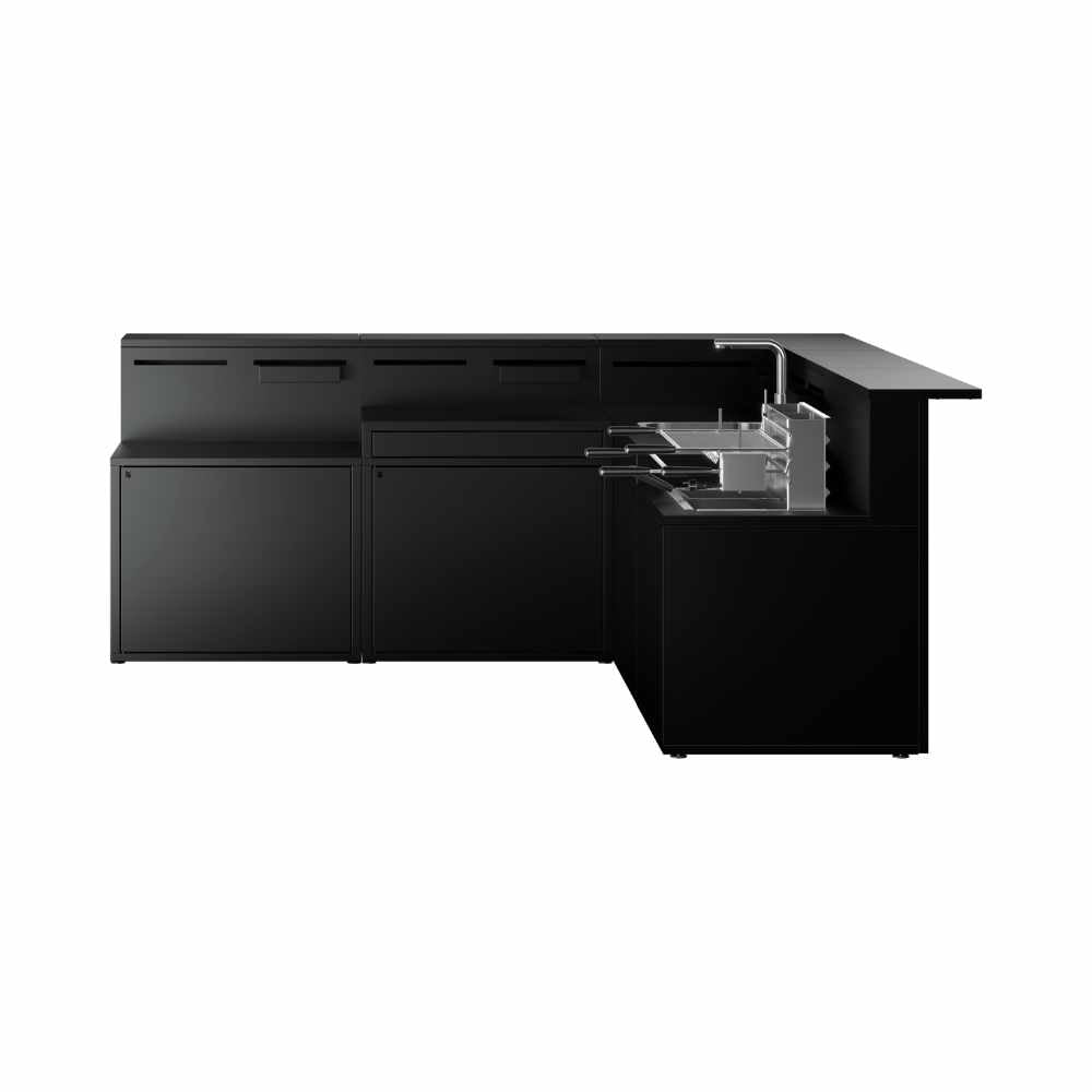 WMF Outdoor-Küche DIE KOMPLETTE 270x270 cm Außenküche Küchenmodul