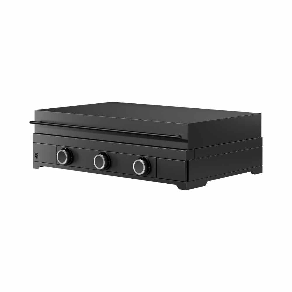 WMF Plancha-Grillwagen-Set 🔥 Gas-Grillplatte mit Wagen, Deckel & Schutzhaube (75 cm, gasbetrieben)