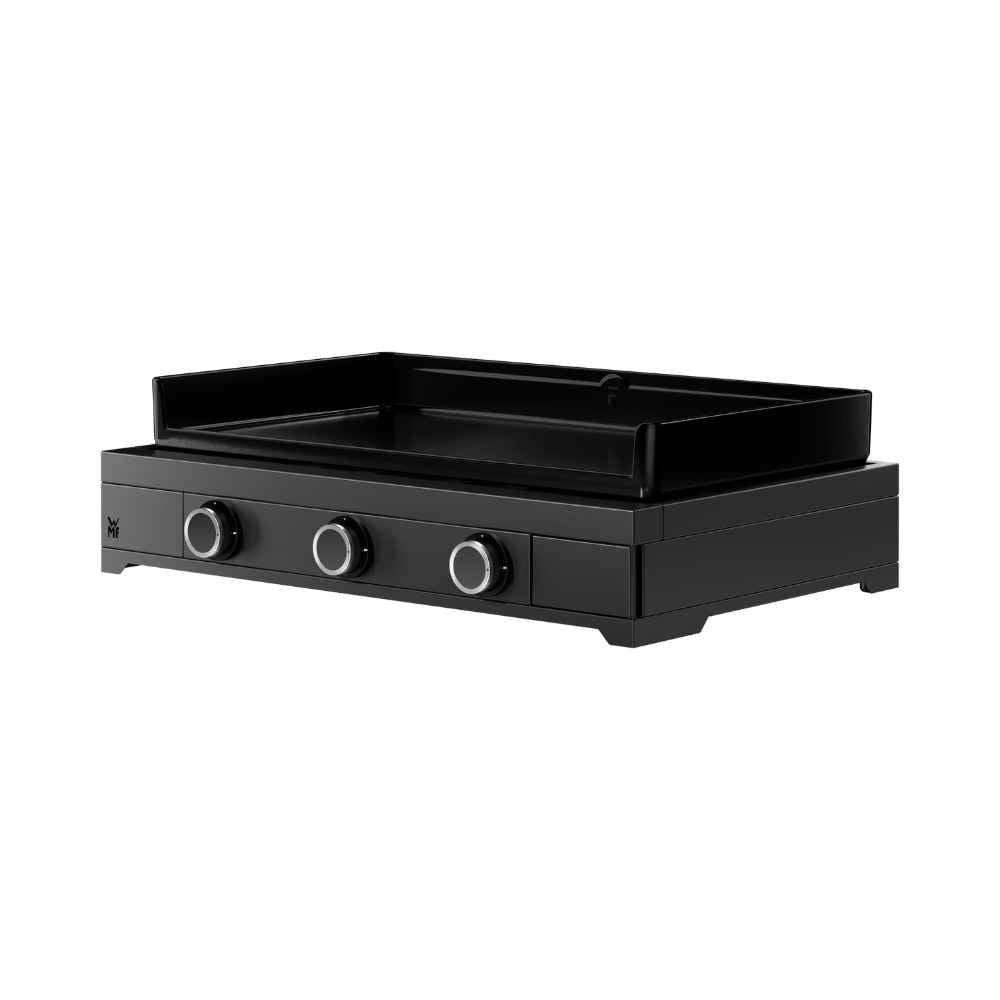 WMF Plancha-Grillwagen-Set 🔥 Gas-Grillplatte mit Wagen, Deckel & Schutzhaube (75 cm, gasbetrieben)
