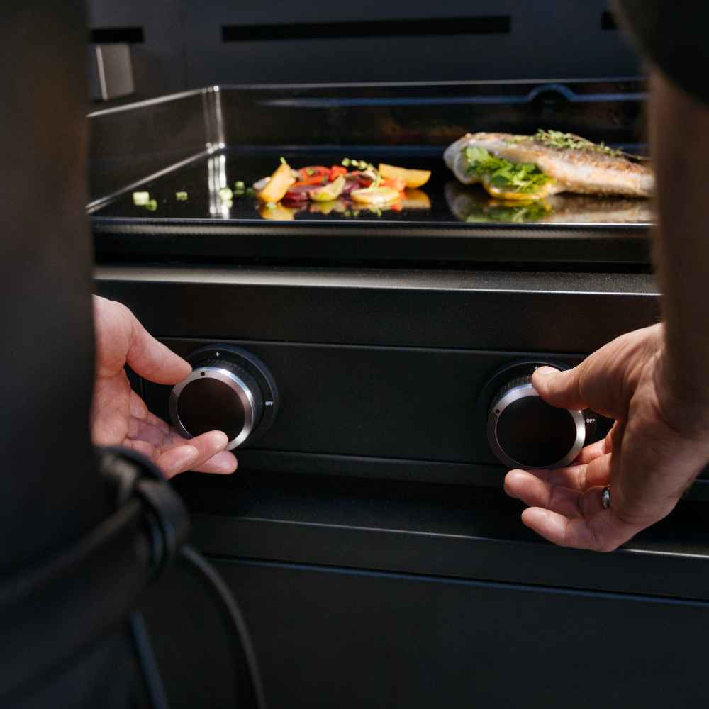 WMF Plancha-Grillwagen-Set 🔥 Gas-Grillplatte mit Wagen, Deckel & Schutzhaube (75 cm, gasbetrieben)