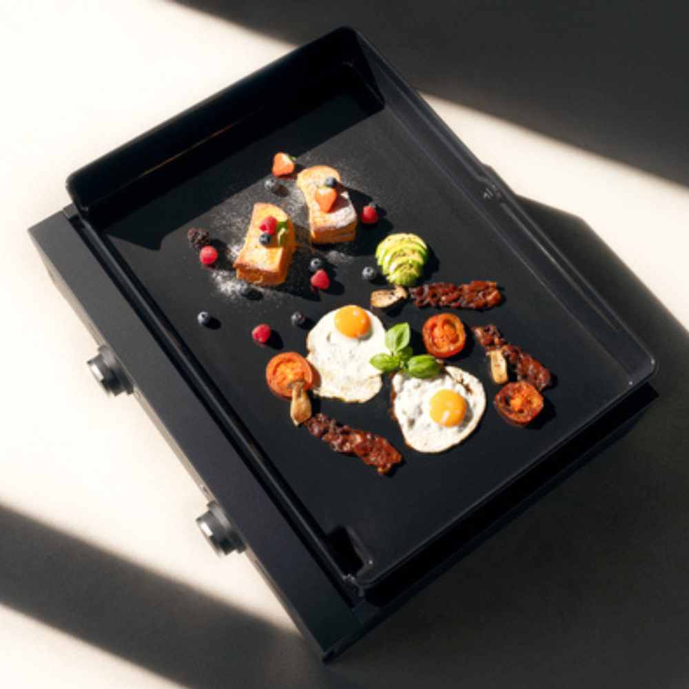 WMF Plancha-Set ⚡️ Elektro-Grillplatte mit Deckel & Schutzhaube (60 cm, elektrisch)
