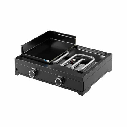 WMF Plancha-Grillwagen-Set 🔥 Gas-Grillplatte mit Wagen, Deckel & Schutzhaube (75 cm, gasbetrieben)